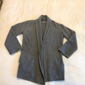 VINCE Gray Cashmere sweater, Small.  Open front